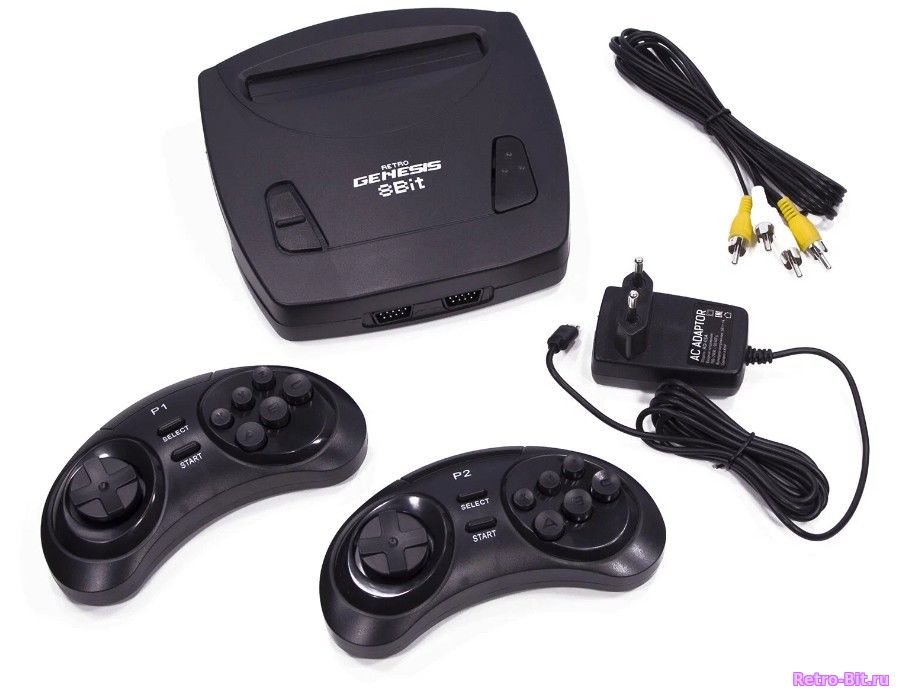 Фото #1 товара Игровая приставка Retro Genesis 8 Bit Junior Wireless + 300 игр, модель ZD-03A (AV кабель, 2 беспроводных джойстика)