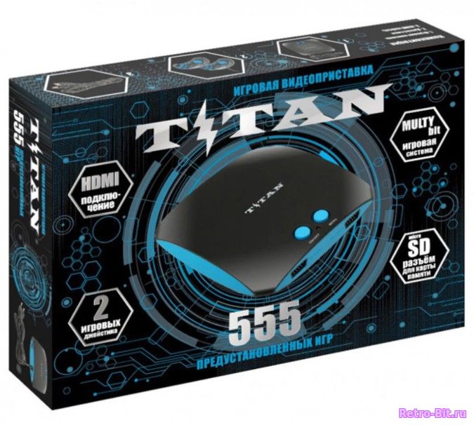 Фото товара Приставка Titan (HDMI. 555 in 1. Слот Micro SD) / Dendy, Sega MD2 / Цена с учетом доставки
