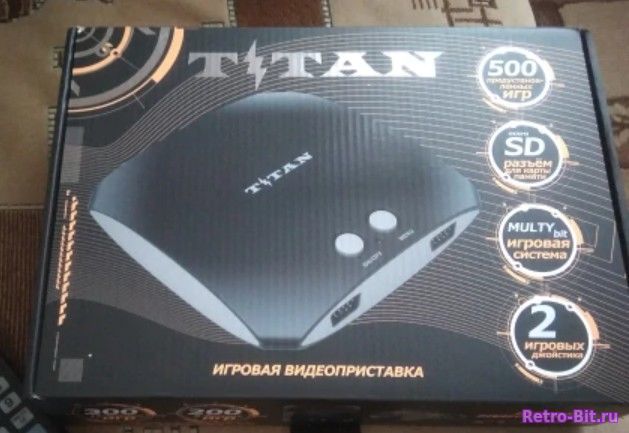 Фото товара Приставка Titan (AV. 500 in 1. Слот Micro SD) / Dendy, Sega MD2 / Цена с учетом доставки