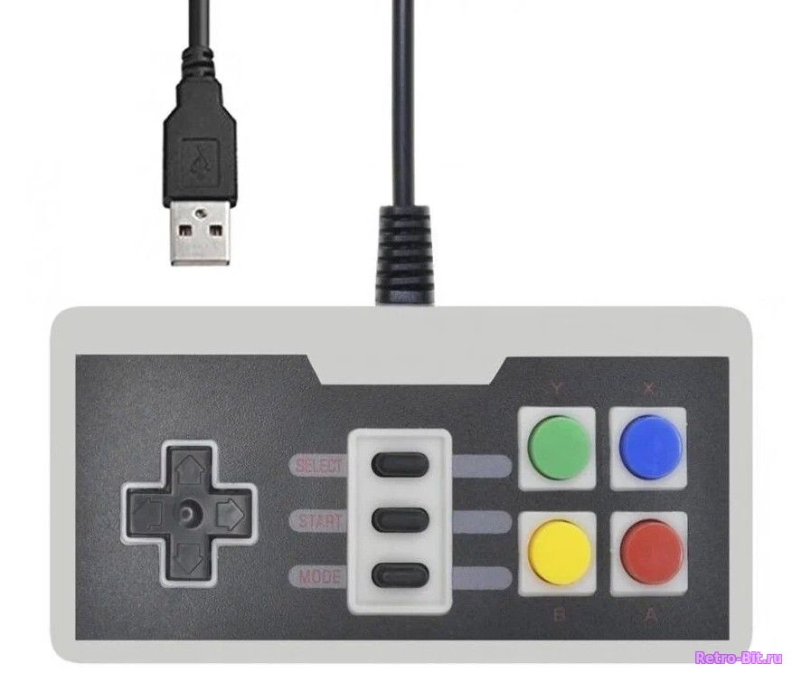 Фото товара Игровой джойстик PALMEXX NES для ПК, ноутбука, SmartTV; USB2.0, проводной, 1.8м