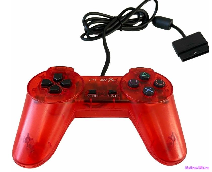 купить Геймпад для Playstation 1 Classic прозрачный красный
