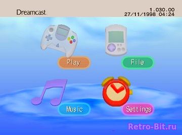 Обложка из Sega Dreamcast BIOS v1.01d (1998 Sega Eu)