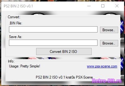 Обложка файла PS2 ISO2BIN v0.1 на скачивание