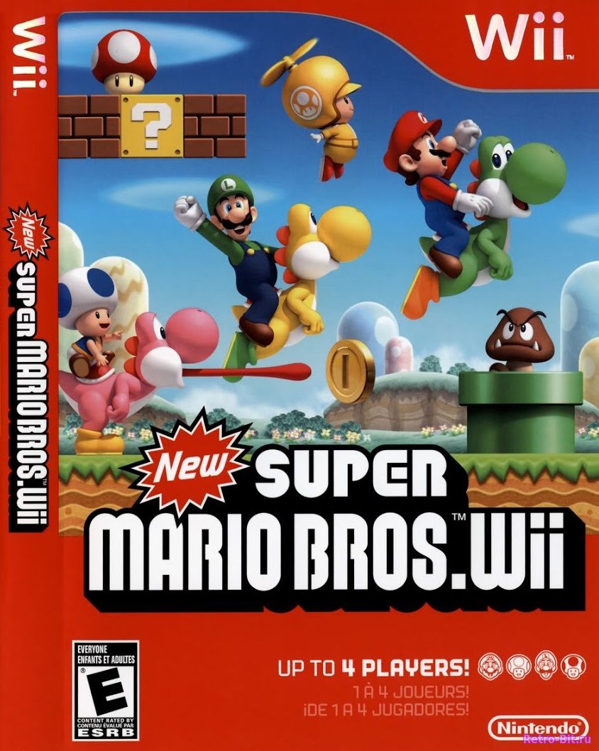 Обложка файла New Super Mario Bros. Wii / Нью Супер Марио Брос. на скачивание