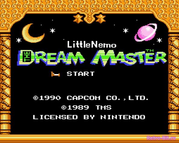 Little Nemo: The Dream Master, Title Screen