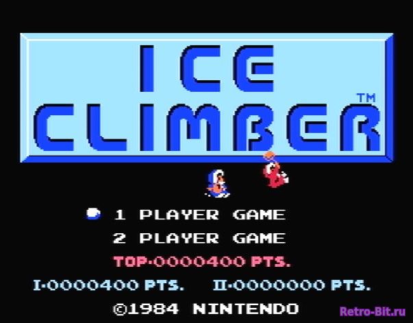 Фрагмент #5 из игры Ice Climber / Айс Клаймбер (Альпинист Льдов)