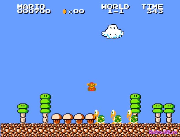 Фрагмент #5 из игры Super Mario Bros.: The Lost Levels / Супер Марио Брос. Потерянные Уровни