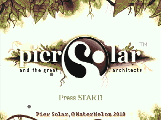 Титульный экран из игры Pier Solar / Солнечная Пристань