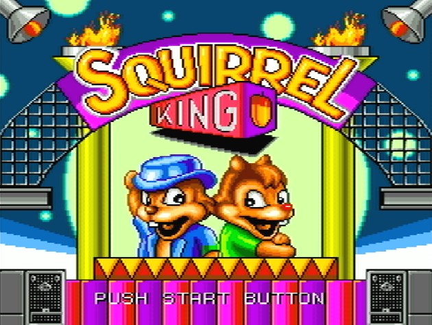 Титульный экран из игры Squirrel King (Chip 'n Dale) / Король Бурундуков