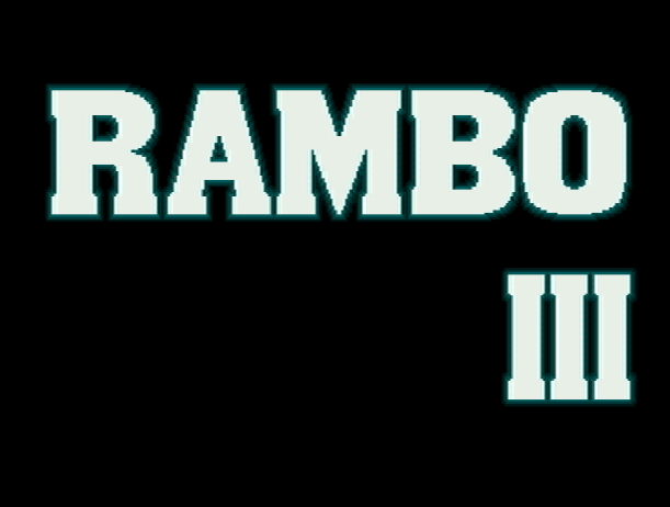 Титульный экран из игры Rambo 3 / Рэмбо 3
