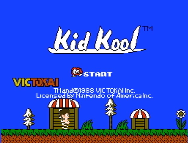 Титульный экран из игры Kid Kool and the Quest for the 7 Wonder Herbs / Кид Кул в Поисках Семи Трав
