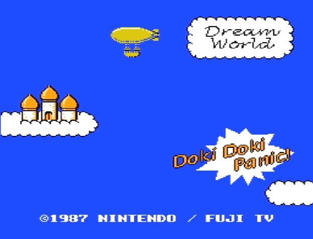 Титульный экран из игры Yume Koujou Doki Doki Panic / Машина Мечты Доки Доки