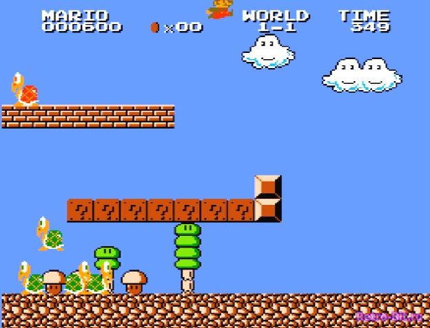 Фрагмент #4 из игры Super Mario Bros.: The Lost Levels / Супер Марио Брос. Потерянные Уровни