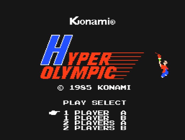 Титульный экран из игры Hyper Olympic (Genteiban!)  / Гипер Олимпик (Гентейбан)