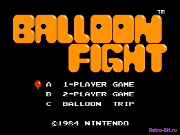 Фрагмент #4 из игры Balloon Fight / Бой на Воздушных шарах
