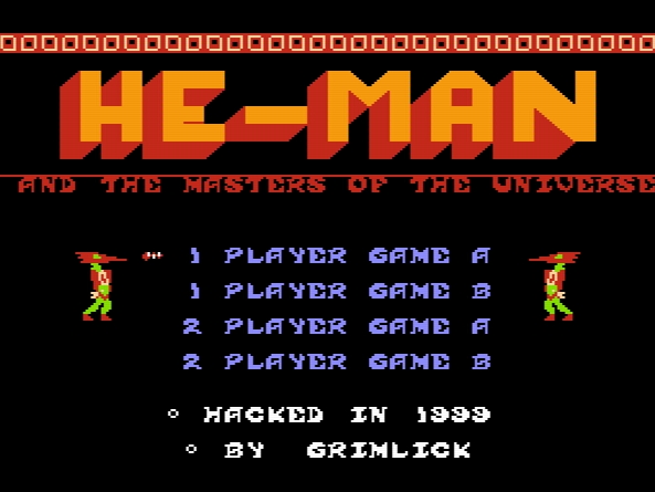 Титульный экран из игры He-Man and the Masters of the Universe!