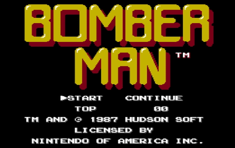 Титульный экран из игры Bomberman / Бомбермен