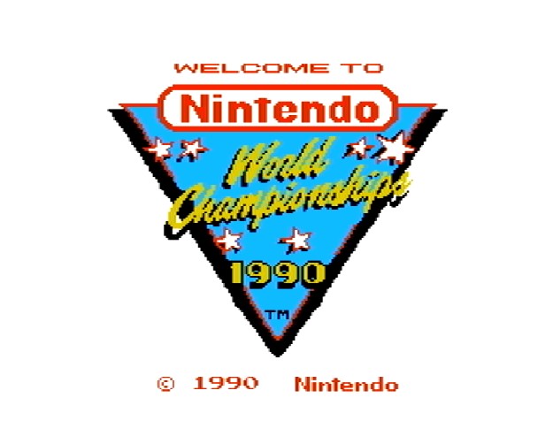 Титульный экран из игры Nintendo World Championships / Нинтендо Уорлд Чемпионшипс