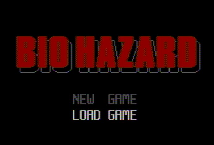 Титульный экран из игры BioHazard / Resident Evil (Резидент Эвил, Обитель Зла)