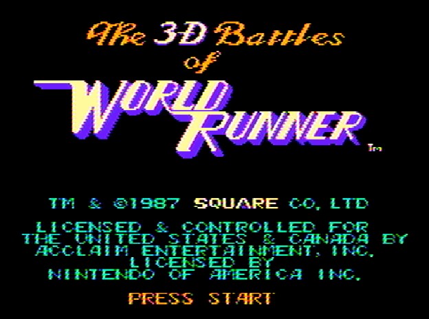 Титульный экран из игры 3-D Battles of WorldRunner, The / 3-Д Батлз ВорлдРаннер