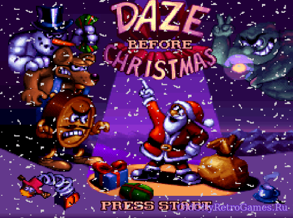 Титульный экран из игры Daze Before Christmas / Дэйз бифор Кристмас