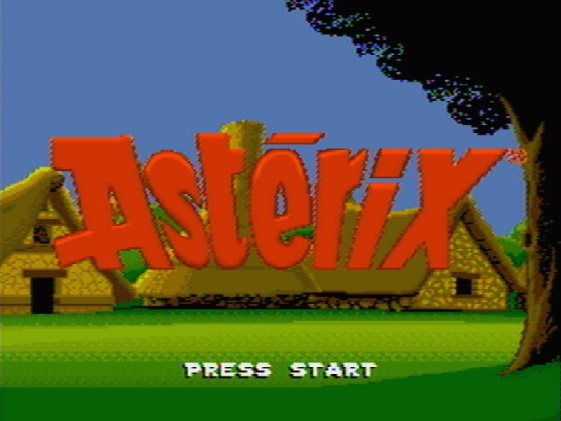 Титульный экран из игры Asterix / Астерикс