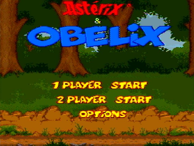 Титульный экран из игры Asterix & Obelix / Астерикс и Обеликс