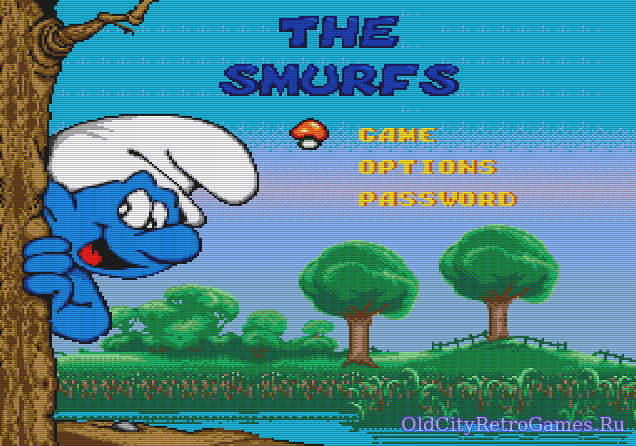 Титульный экран из игры Smurfs 'the / Смурфы