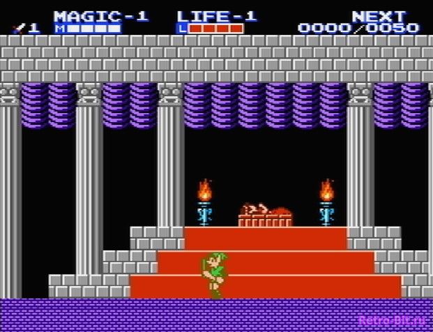 Фрагмент #1 из игры Zelda II: The Adventure of Link / Зельда 2: Приключения Линка