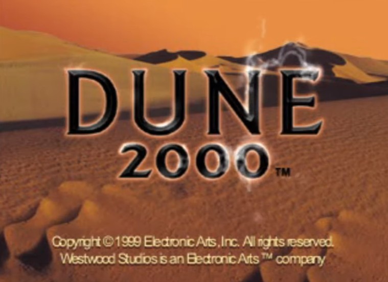 Титульный экран из игры Dune 2000 / Дюна 2000