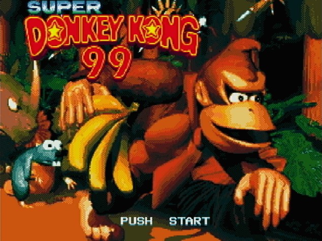 Титульный экран из игры Super Donkey Kong 99 / Супер Донки Конг 99
