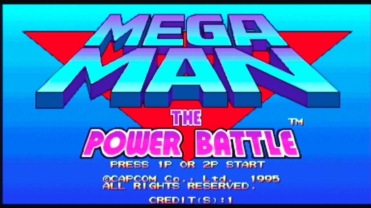 Титульный экран из игры Mega Man: The Power Battle / Мега Мен Пауэр Батл