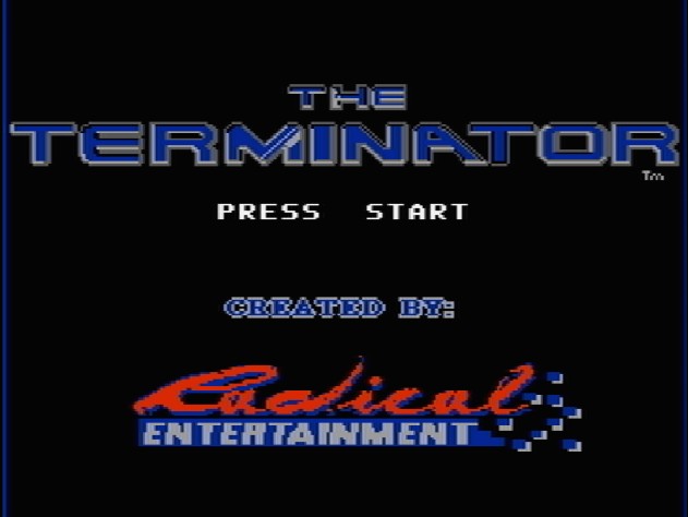 Титульный экран из игры Terminator / Терминатор