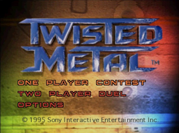 Титульный экран из игры Twisted Metal / Твистед Метал
