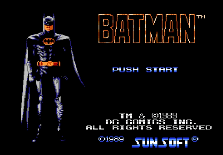 Титульный экран из игры Batman / Бэтмен
