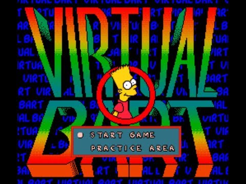 Титульный экран из игры Virtual Bart / Виртуал Барт