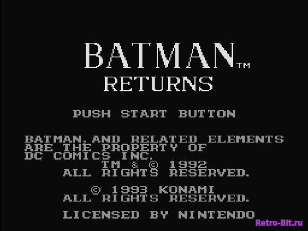 Фрагмент #6 из игры Batman Returns / Бэтмен Возвращается