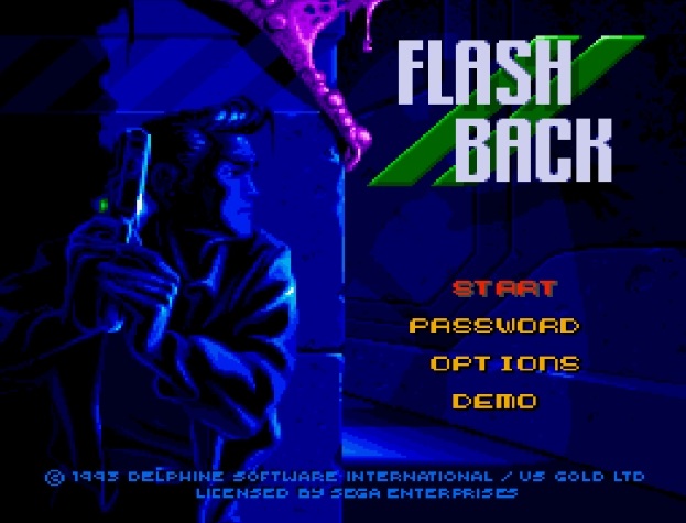 Титульный экран из игры Flashback / Флешбэк