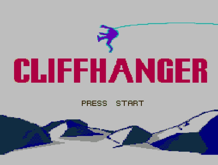 Титульный экран из игры Cliffhanger / Клиффхангер (Скалолаз)