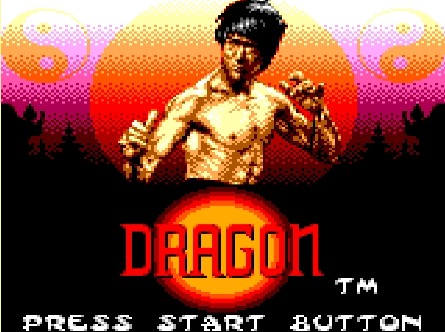 Титульный экран из игры Dragon: the Bruce Lee Story / Дракон: История Брюса Ли