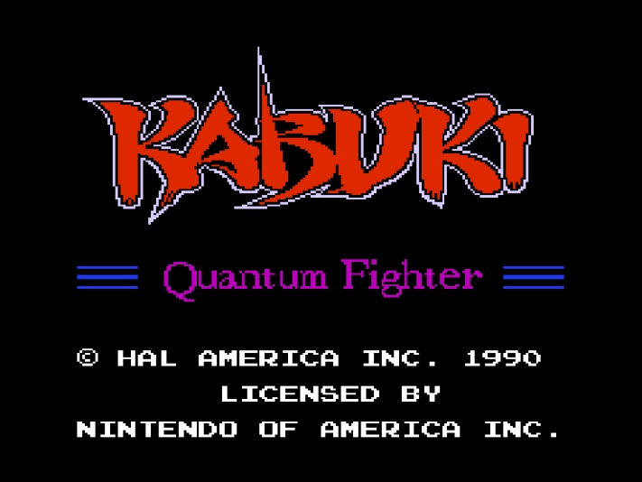 Титульный экран из игры Kabuki: Quantum Fighter / Кабуки: Квантовый Боец