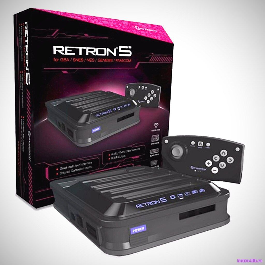 Купить RETRON 5 / GB, GBC, GBA, Famicom, Sega MD/Genesis, Nes, Super Nintendo/Super Famicom