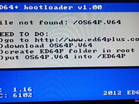 Ошибка ED64plus, OS64P.V64 не найден, OS64P.V64, ED64plus