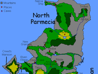 Shining Force 2 World Map - Parmecia