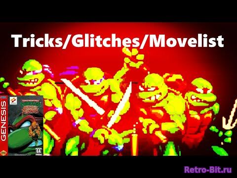 Обложка из (Old) TMNT Tournament Fighters Genesis Tricks, Glitches and Move List